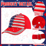 Load image into Gallery viewer, Hercicy 3pcs American Flag Hats Women 250th Anniversary Patriotic Baseball Trucker Caps for USA Memorial Independence Day(Red White Blue,Classic)
