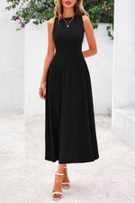 Load image into Gallery viewer, PRETTYGARDEN Spring Casual Dresses for Women 2026 Summer Business Work Midi Sleeveless A Line Pleated Cocktail Dress(Black,Medium)
