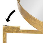 Load image into Gallery viewer, Kate and Laurel Celia Metal Foldable Round Accent Table, 18.25&quot; x 18.25&quot; x 22&quot;, Glass Surface and Gold Frame, Modern Minimalist Design and Detachable Magnetic Tabletop
