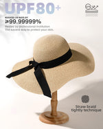 Load image into Gallery viewer, FURTALK Womens Sun Straw Hat Wide Brim UPF 80 Summer Hat Foldable Packable Floppy Beach Hats for Women
