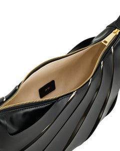 JW PEI Women's Jana Hollow Out Shoulder Bag - Black
