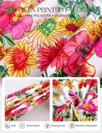 Load image into Gallery viewer, GRACE KARIN 2026 Women's Summer Maxi Floral Dress, Spaghetti Strap Tie Front Boho Sundress with Pockets, Pink Yellow M
