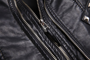 chouyatou Women's Fashion Studded Perfectly Shaping Faux Leather Biker Jacket (Medium, Black)