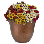 Load image into Gallery viewer, Classic Home and Garden Honeysuckle Resin Flower Pot Planter, Copper, 13&quot;
