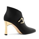 Load image into Gallery viewer, Muikecors Womens Ankle Boots Stiletto Closed Matte Pointed Kitten Heel Booties High Heel Fashion Ankle &amp; Booties Slip on Winter Dress Evening Party Boots Shoes 3 Inch Black Matte Size 10
