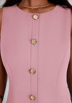 Load image into Gallery viewer, PRETTYGARDEN Work Dresses for Women 2025 Summer Business Formal Short Dress Sleeveless Button Down Elegant Office Outfits (Pink,Small)
