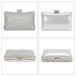 Load image into Gallery viewer, COAIMANEY Women Sparkly Rhinestone Clutch with Chains, Glitter Evening Handbag Purse Shoulder Bag for Wedding Party Prom
