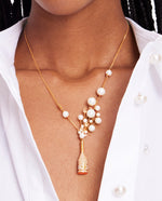 Load image into Gallery viewer, kate spade new york Cheers to That Statement Pendant, Champagne &amp; Gold Color

