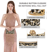 Load image into Gallery viewer, Sweetovo Evening Bag Clutch Purses for Women Rhinestones Purse Sparkling Party Shoulder Handbag Wedding Bag with Chain (Black)
