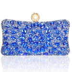 Load image into Gallery viewer, Beaguful Women&#39;s Evening Bags Sparkly Rhinestone Clutch Purses Luxury Handbags Royal Blue
