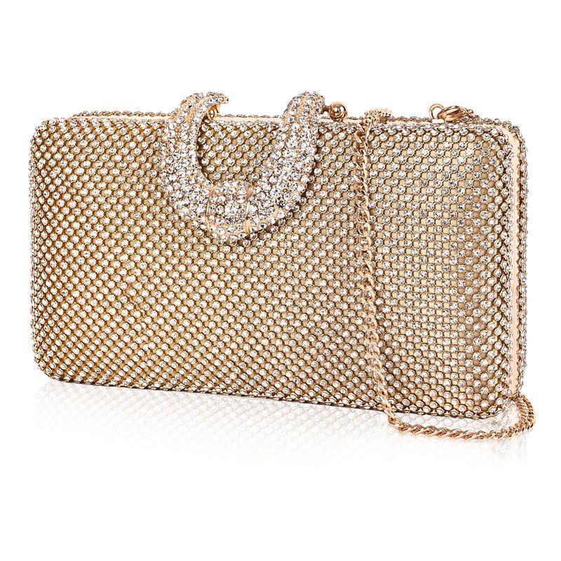Fmiysxidm Sparkly Rhinestone Crystal Clutch for Wedding Party Dressy Handbag Formal Party Evening Bag For Women