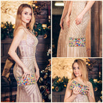 Load image into Gallery viewer, Beaguful Women&#39;s Evening Bags Sparkly Rhinestone Clutch Purses Luxury Handbags Royal Blue
