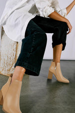 Load image into Gallery viewer, Juliet Holy Women&#39;s V Cut Ankle Boots Pointed Toe Stacked Chunky Heel Side Zipper Leather Cutout Western Booties

