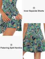 Load image into Gallery viewer, Cucuchy Womens Golf Tennis Dress Sleeveless Athletic Sports Workout Dresses with Shorts and Pockets
