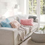 Load image into Gallery viewer, Phantoscope Pack of 2 Faux Fur Solid Throw Decorative Pillow Cover Cushion Covers Luxury Soft Decorative Pillowcase Fuzzy Pillow Covers for Bed/Couch,White 26 x 26 Inches
