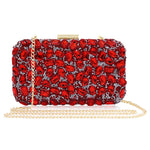 Load image into Gallery viewer, Milisente Clutch Purses For Women Crystal Clutches Evening Bags Gemstone Clutch Purse For Wedding Formal(Red)
