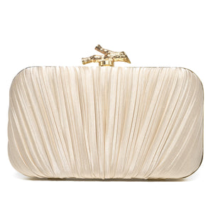 CHUNLI Clutch Purses for Women Evening/Wedding Chic Woven Bag Formal PU Leather Purse Designer Handbags for Women