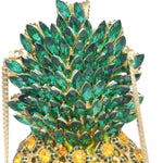 Load image into Gallery viewer, Boutique De FGG Pineapple Crystal Evening Bags and Clutches for Women Formal Dinner Purses Party Rhinestones Handbags (Multicoloured 1,Mini)
