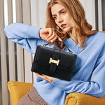 Load image into Gallery viewer, KKXIU Black Designer Crossbody Bags - Purses for Women Vegan Leather Purses and Handbags Shoulder Top Handle Bag
