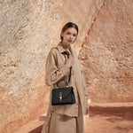 Load image into Gallery viewer, Top Handle Bag Fashion Leather Satchel Bag for Ladies, Zipper Pocket, Metal，Leather tote bag for Women.
