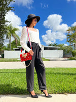 Load image into Gallery viewer, Beatfull Designer Bee Purse Fashion Crossbody Purse with Pearl for Women Pu Leather Shoulder Bag Clutch Handbags
