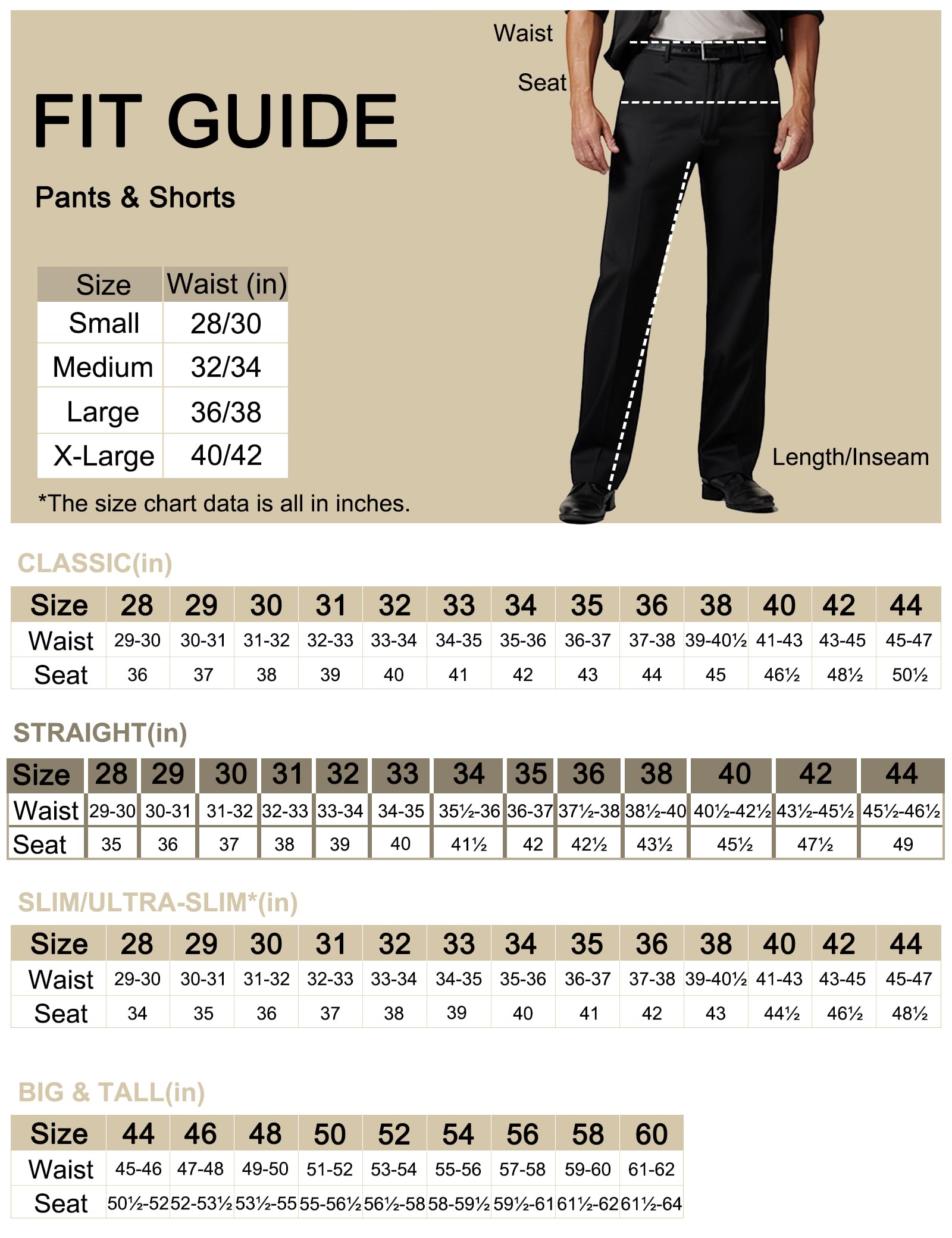 Men's Cozy Hidden Expandable Waist Dress Pants | Premium Stretch Texture Weave Work to Weekend Pant(Flat Front,Black,46W×30L)