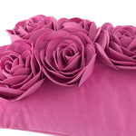 Load image into Gallery viewer, JWH 3D Flower Throw Pillow Cover Decorative Handmade Floral Pillow Case Soft Velvet Pillowcase Lumbar Cushion for Bed Living Room Chair Couch Decor Shams 12x20 Inch Hot Pink
