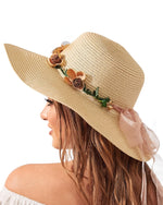 Load image into Gallery viewer, Beach Hats for Women, Wide Brim Sun Straw Hat for Women, Sun Hat UPF 50+ UV Protection
