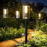 Load image into Gallery viewer, ALFIOT Solar Pathway Lights Outdoor,8 Pack Bright Solar Lights Outdoor,IP65 Waterproof Solar Garden Lights Solar Powered Landscape Lighting for Yard Patio Walkway Driveway Pathway (Warm White)
