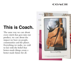 Coach Signature Leather Chain Crossbody