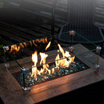 Load image into Gallery viewer, GASPRO 20 lbs Fire Glass for Propane Fire Pit, 1/2-Inch Reflective Fireplace Glass Rocks for Fire Pit Table, Caribbean Blue
