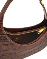 Load image into Gallery viewer, JW PEI Women's Harlee Shoulder Bag - Brown Croc
