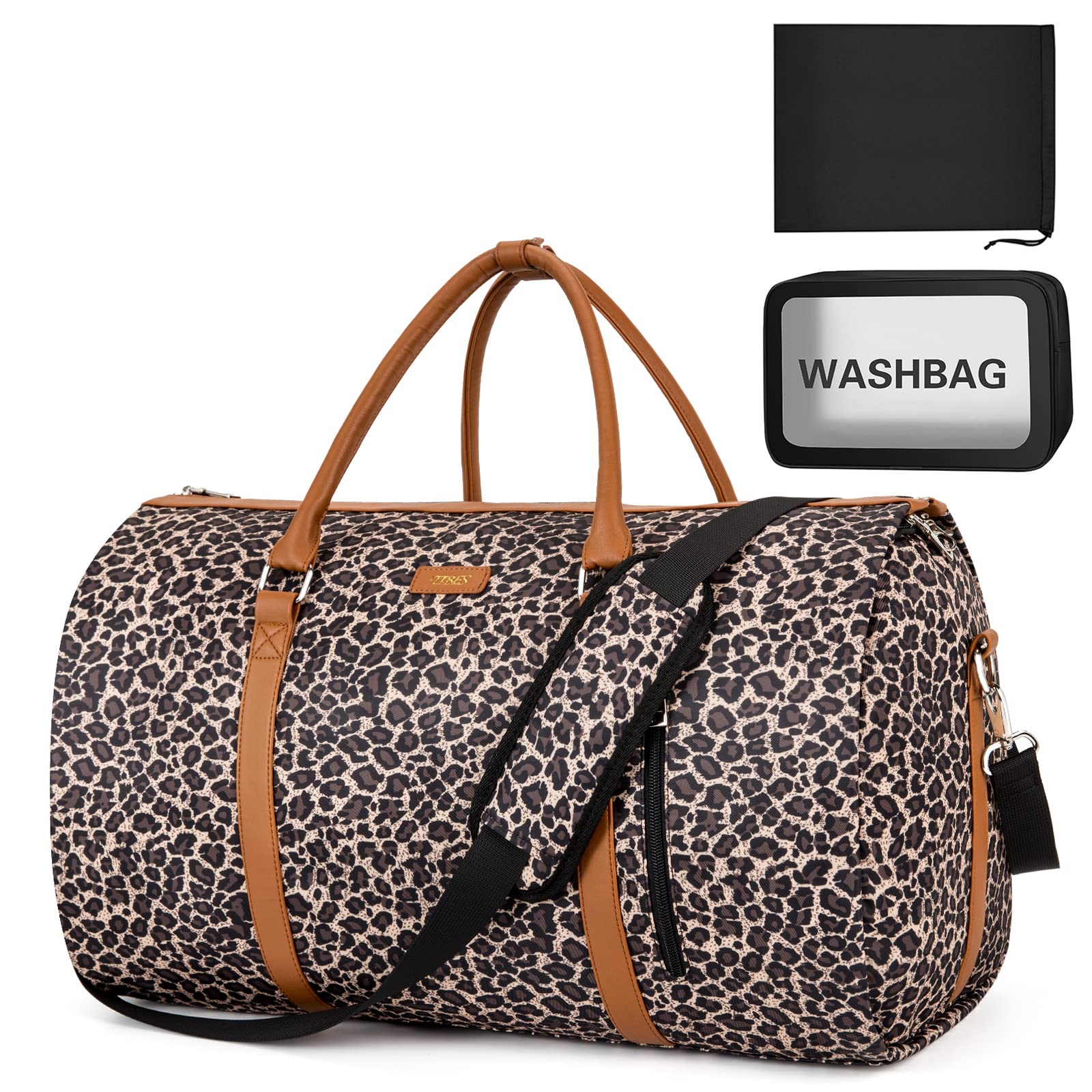 Garment Bag for Travel Convertible Carry On Garment Bag Large Travel Duffel Bags for Women 2 in 1 Hanging Suitcase Suit Travel Bags for Women & Men 3pcs Set