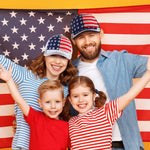Load image into Gallery viewer, Hercicy 3pcs American Flag Hats Women 250th Anniversary Patriotic Baseball Trucker Caps for USA Memorial Independence Day(Red White Blue,Classic)
