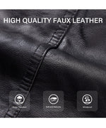 Load image into Gallery viewer, Bellivera Women's Faux Leather Jacket Moto Fleece-Lined Belt Coat with Removable Fur Collar 9203 Blackyellow XXL
