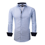 Load image into Gallery viewer, Alex Vando Mens Printed Dress Shirts Long Sleeve Button Down Shirt,Lt Blue 863,L

