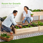 Load image into Gallery viewer, Best Choice Products 8x2ft Outdoor Wooden Raised Garden Bed Planter for Vegetables, Grass, Lawn, Yard - Natural
