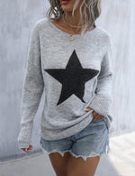 Load image into Gallery viewer, Blooming Jelly Women's Off The Shoulder Sweaters Cute Fall Tunic Tops Knitted Pullover Sweater Grey
