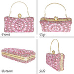 Load image into Gallery viewer, MAIRLOM Rhinestone Clutch Purses for Women Evening Wedding Formal - Pearl Clasp Handbag Crystal Gemstone Bag for Party Prom(Pink)
