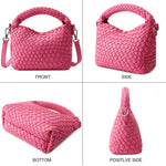 Load image into Gallery viewer, Fashion Small Woven Bag for Women, Handmade MINI HOBO Tote Bag Crossbody Handbag Travel Summer Beach Bag
