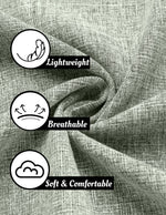 Load image into Gallery viewer, COOFANDY Men&#39;s Casual Shirts Button Up Shirt Linen Summer Beach Outfit Yoga Tee Light Green Large
