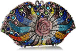Load image into Gallery viewer, MOSSMON Formal 3D Flower Rhinestone Crystal Clutch Evening Wedding Bag For Women
