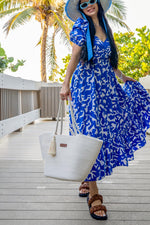Load image into Gallery viewer, Large Woven Tote &amp; Small Handbag Set for Women, Cotton Rope Shoulder Bag for Beach Pool Travel Weekends, Purse for Essentials (White)
