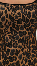 Load image into Gallery viewer, Saylor Women's Randi Leopard Jacquard Mini Dress, Multi, S
