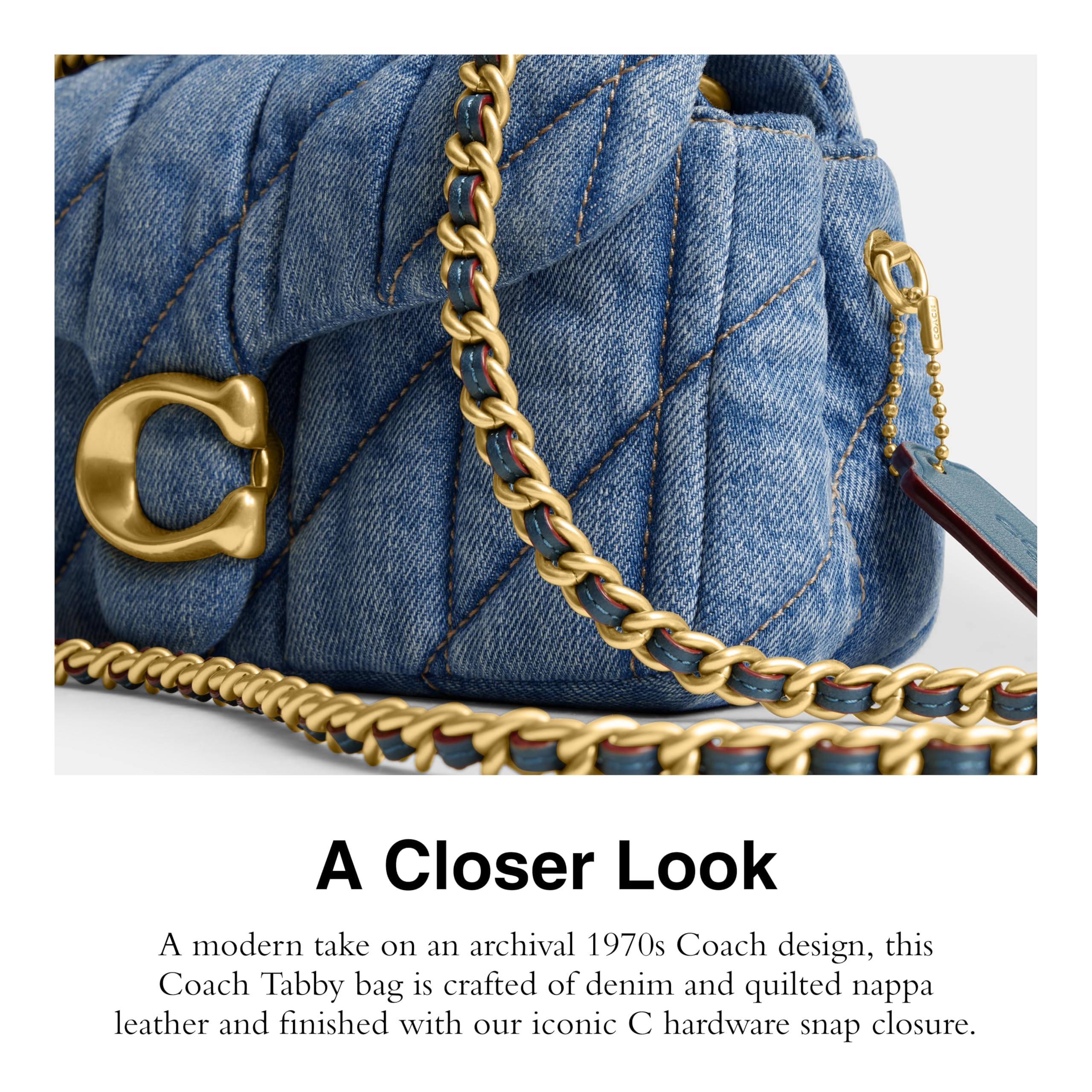 Coach Tabby Shoulder Bag 20, Indigo