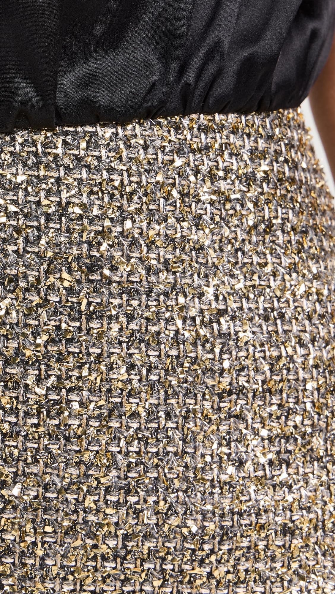 Amanda Uprichard Women's Brantley Mini Dress, Gold/Black, XS