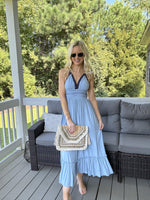 Load image into Gallery viewer, Graciaas Hand Embroidered Straw Clutch Purse – Woven Envelope Handbag, Summer Beach Bag
