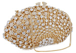 Load image into Gallery viewer, Mossmon Crystal Clutch Women Luxury Rhinestone Evening Bag (Gold)
