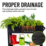 Load image into Gallery viewer, LEETOLLA Elevate 32&quot; Tall Raised Garden Bed Outdoor with Wheels &amp; Shelf for Mobility, 400LBS Capacity, Anti-Rust Steel Planter Box for Vegetables/Herbs, Patio-Balcony-Backyard
