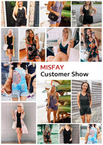 Load image into Gallery viewer, MISFAY Womens Summer Loose V Neck Spaghetti Strap Short Jumpsuit Rompers (S, Black)
